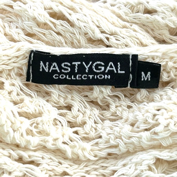 Nasty Gal Long Sleeve Crochet Swim Coverup.Dress - Picture 7 of 10